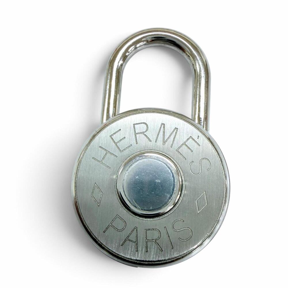 HERMES Clou de Selle Charm, Stainless Steel, Current Model, Silver, Made in F...